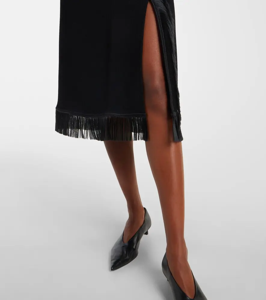 Jil Sander Fringed midi skirt | Thumbnail 3 Jil Sander Fringed midi skirt | Thumbnail 3