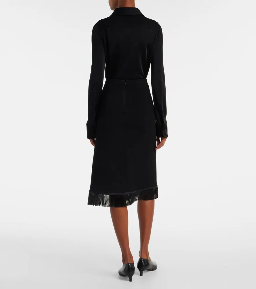 Jil Sander Fringed midi skirt | Thumbnail 5 Jil Sander Fringed midi skirt | Thumbnail 5
