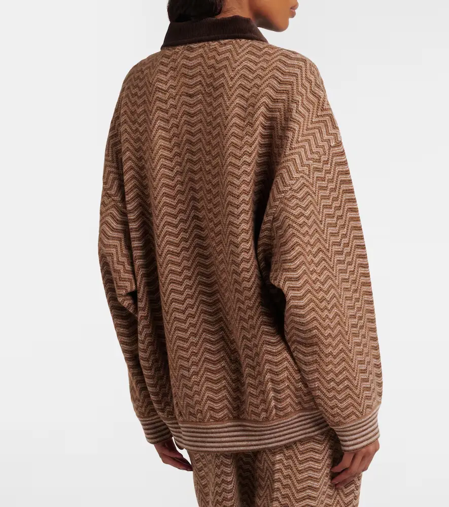 Missoni Zigzag wool and cotton polo sweater | Thumbnail 4 Missoni Zigzag wool and cotton polo sweater | Thumbnail 4