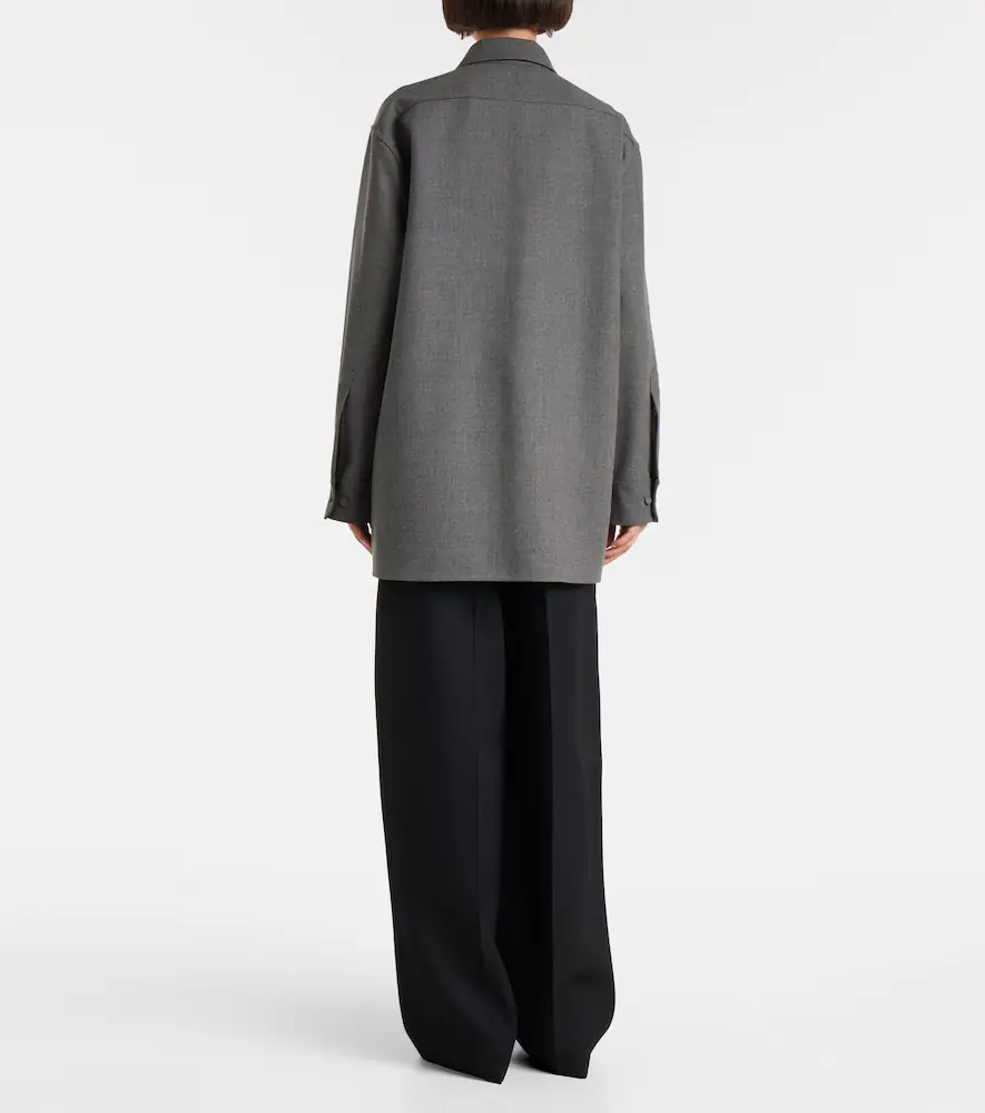Jil Sander Beaded wool canvas shirt | Thumbnail 3