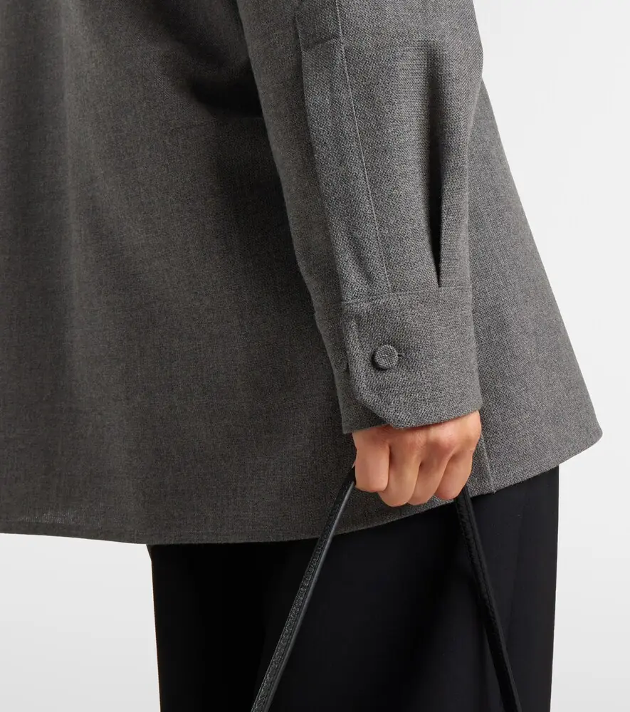 Jil Sander Beaded wool canvas shirt | Thumbnail 5