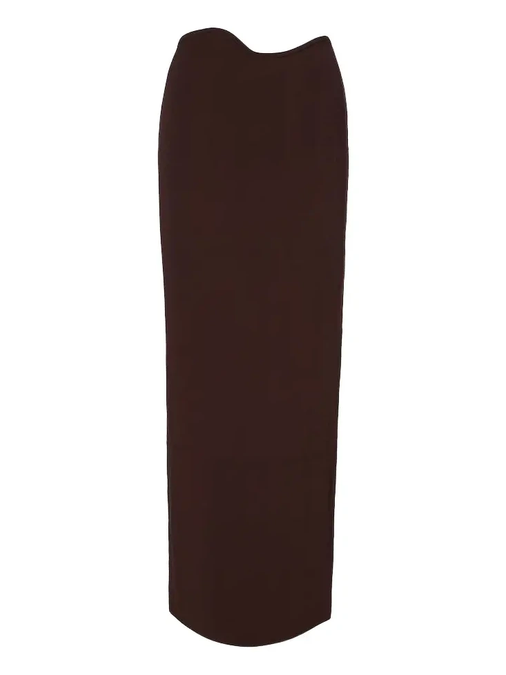 Knitted maxi skirt