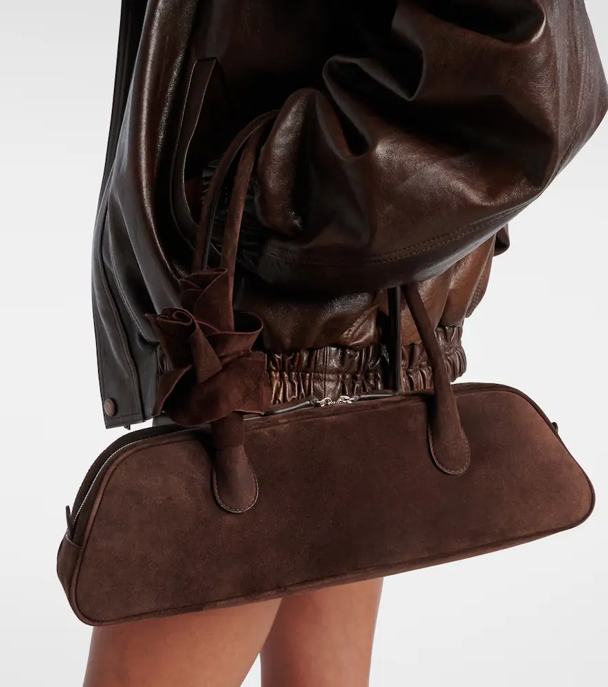 Magda Butrym Brigitte suede shoulder bag | Thumbnail 5 Magda Butrym Brigitte suede shoulder bag | Thumbnail 5
