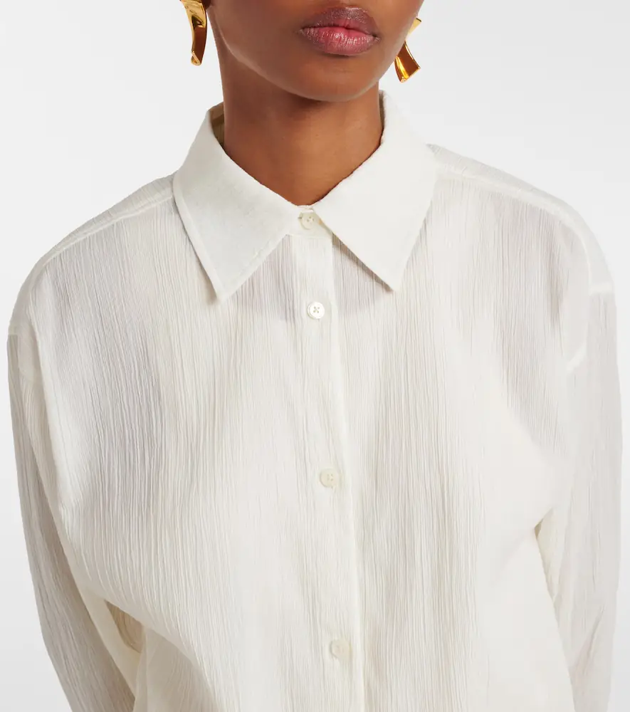 TOTEME Cropped cotton shirt | Thumbnail 5
