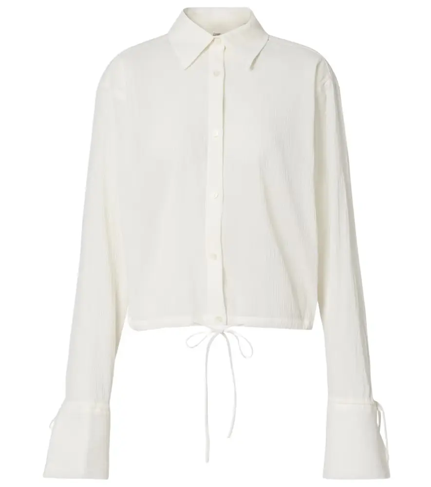 TOTEME Cropped cotton shirt
