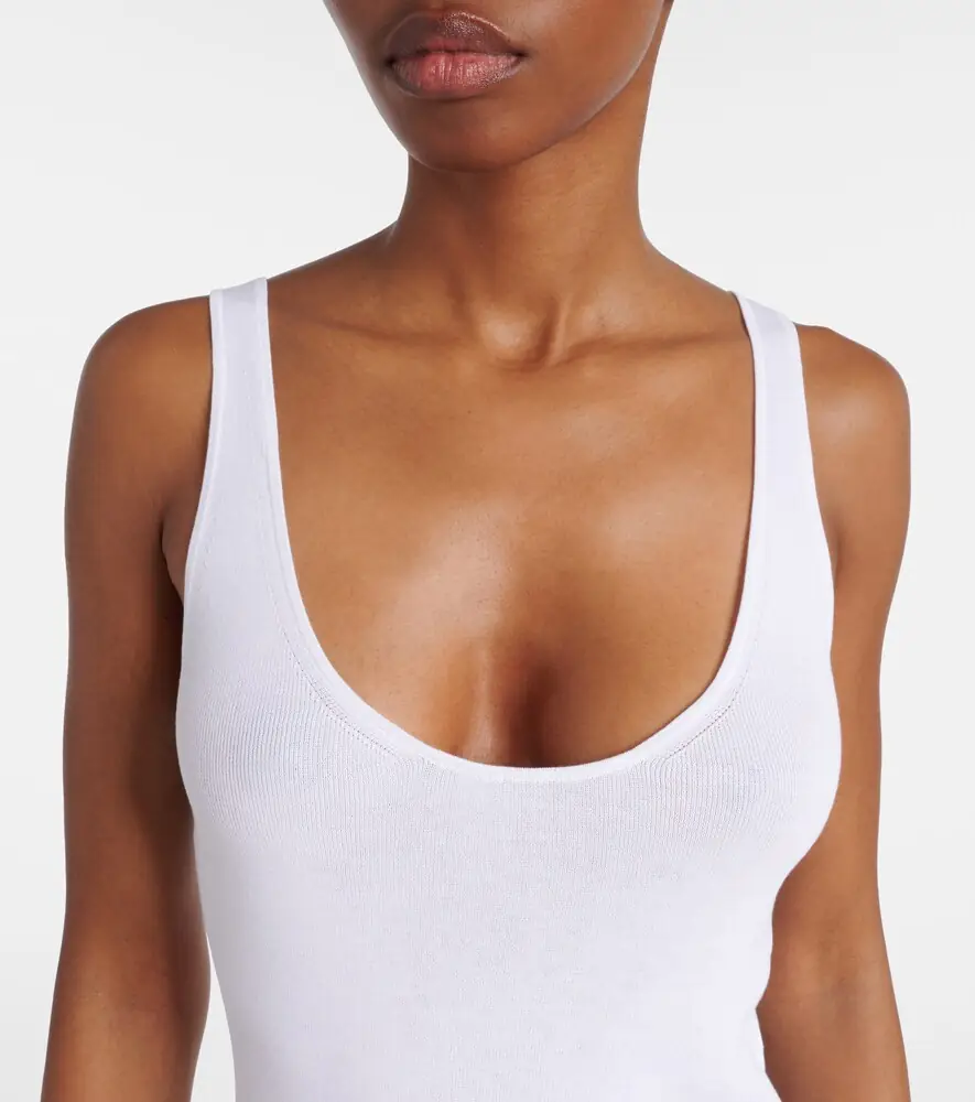 TOTEME Cotton jersey tank top | Thumbnail 3