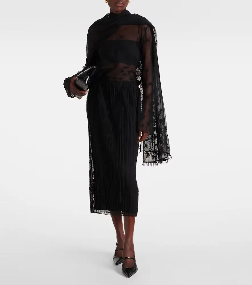 TOTEME Embroidered tulle blouse | Thumbnail 4 TOTEME Embroidered tulle blouse | Thumbnail 4