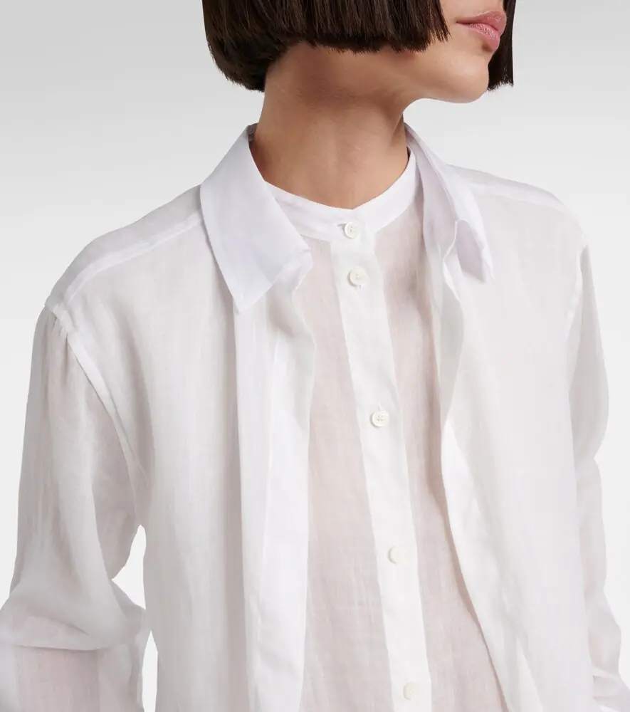 TOTEME Layered ramie voile shirt | Thumbnail 3 TOTEME Layered ramie voile shirt | Thumbnail 3