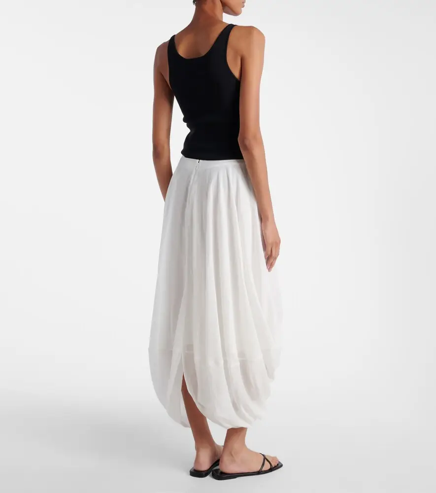 TOTEME Draped midi skirt | Thumbnail 4 TOTEME Draped midi skirt | Thumbnail 4