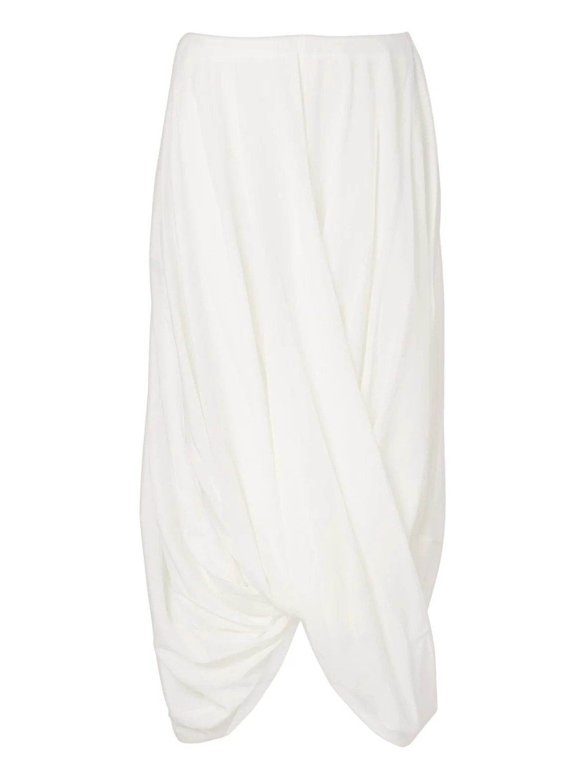 Draped midi skirt