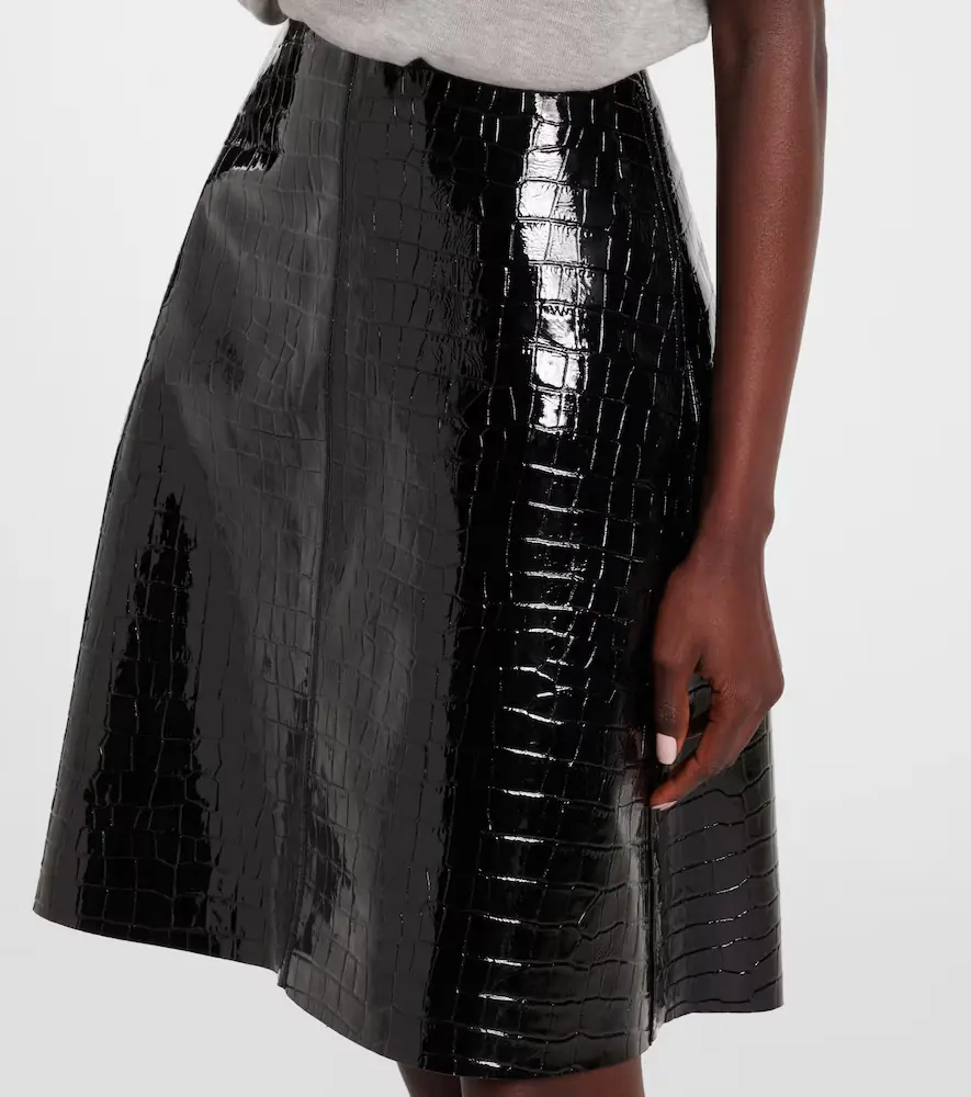 TOTEME Croc-effect leather miniskirt | Thumbnail 2 TOTEME Croc-effect leather miniskirt | Thumbnail 2