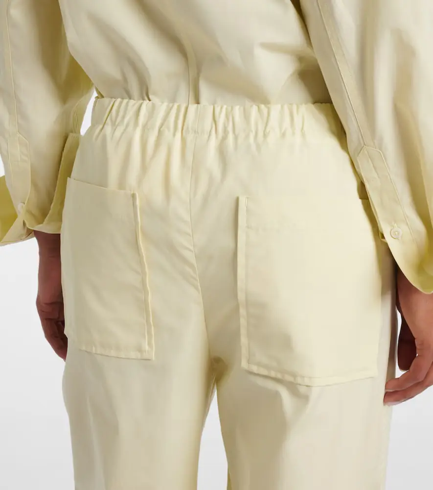TOTEME Cotton poplin wide-leg pants | Thumbnail 4