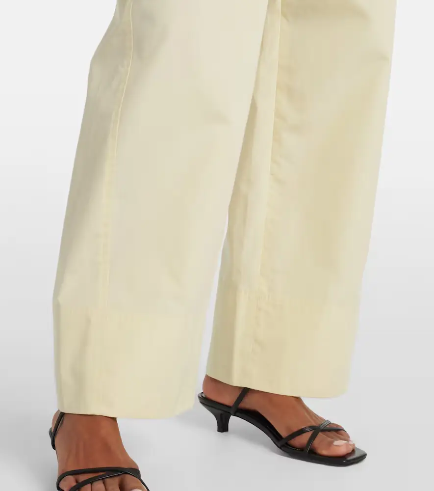 TOTEME Cotton poplin wide-leg pants | Thumbnail 5