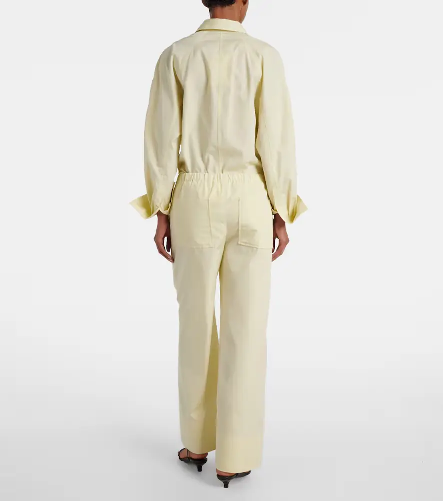TOTEME Cotton poplin wide-leg pants | Thumbnail 6