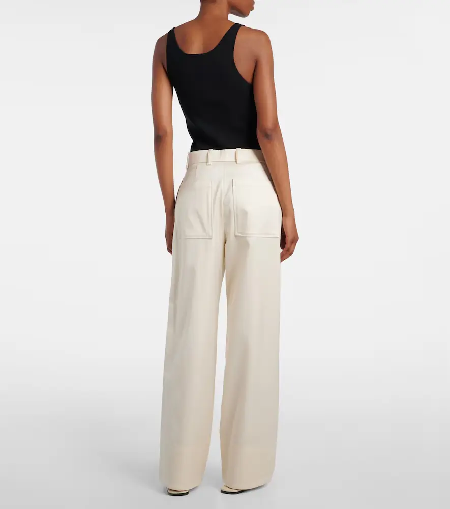 TOTEME High-rise wide-leg pants | Thumbnail 6