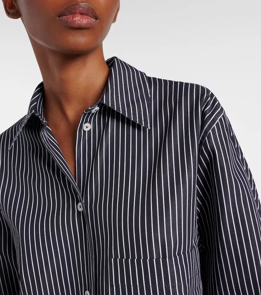 TOTEME Striped cotton poplin shirt dress | Thumbnail 4 TOTEME Striped cotton poplin shirt dress | Thumbnail 4