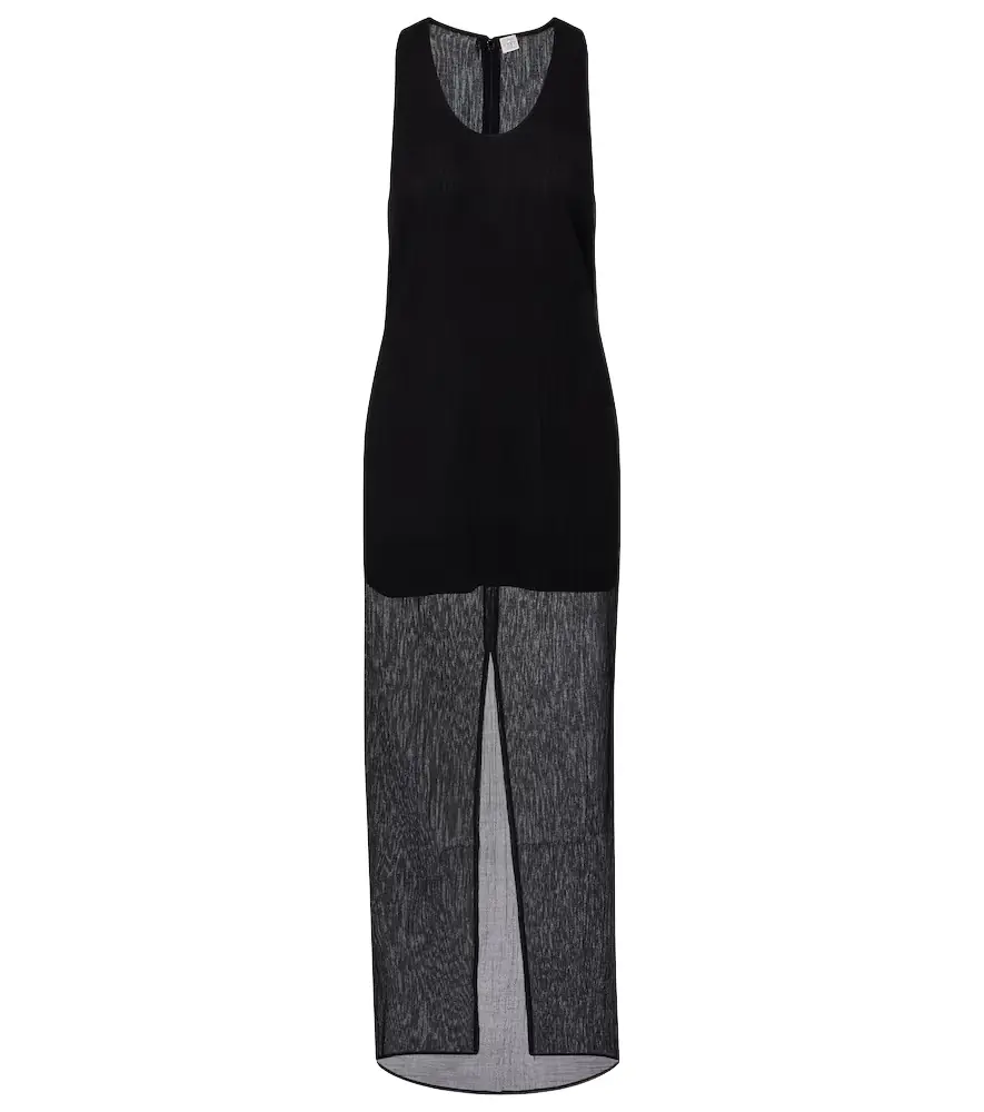 Toteme Semi-sheer cotton and silk maxi dress | Image 1 Toteme Semi-sheer cotton and silk maxi dress | Image 1