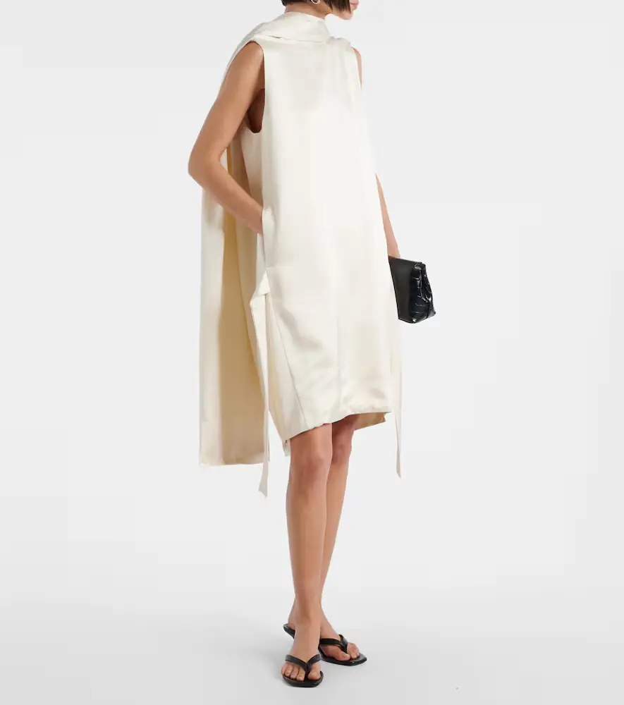 TOTEME Cocoon deconstructed satin minidress | Thumbnail 2
