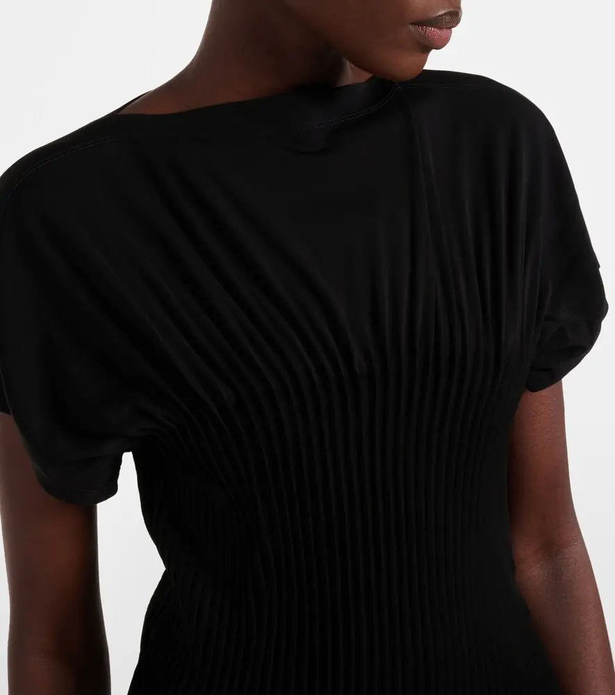 TOTEME Pleated jersey maxi dress | Thumbnail 4