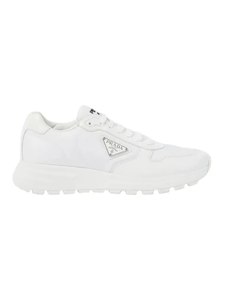 Re-Nylon and leather sneakers Re-Nylon and leather sneakers