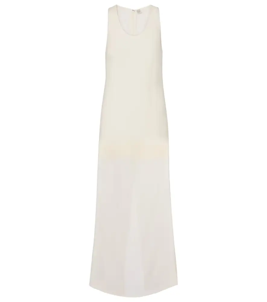 TOTEME Cotton and silk maxi dress