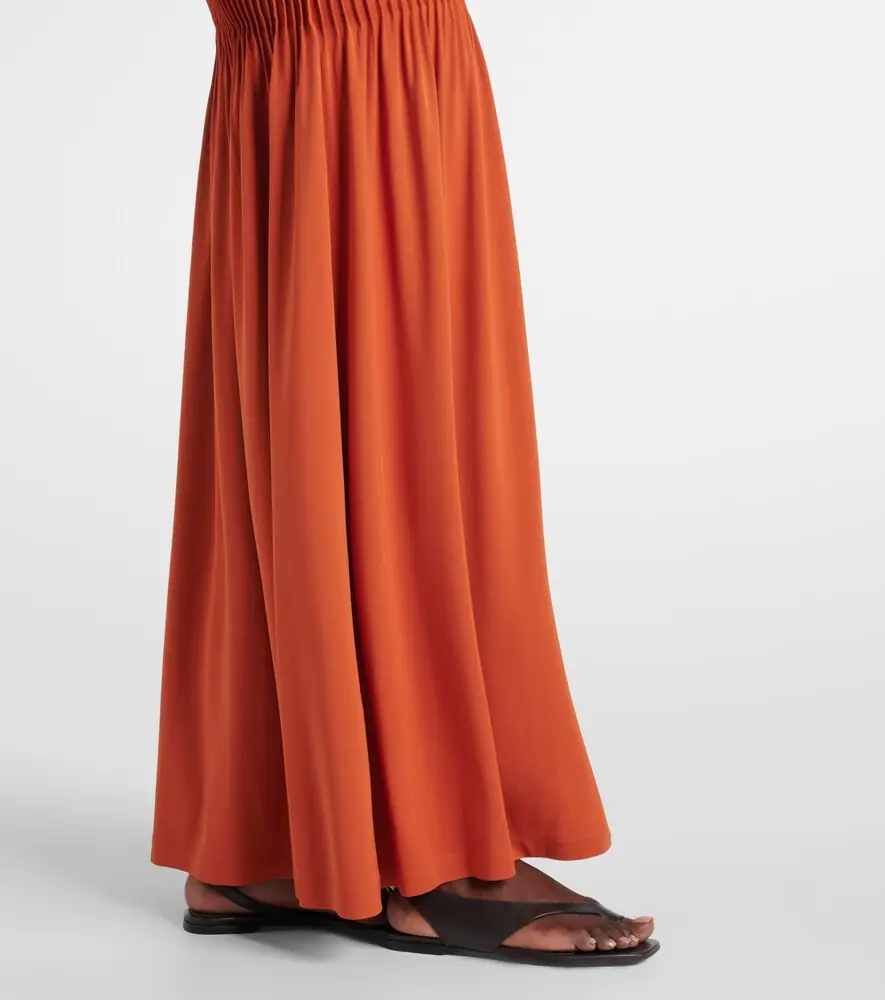 TOTEME Pleated jersey maxi dress | Thumbnail 3