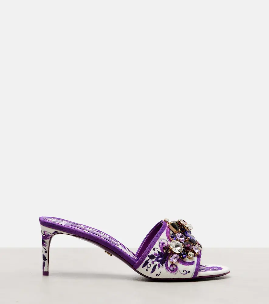 Dolce & Gabbana Majolica 60 mules | Thumbnail 2