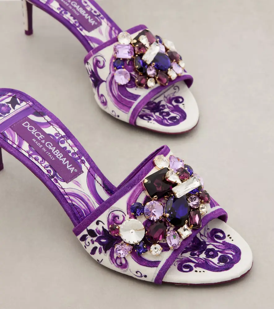 Dolce & Gabbana Majolica 60 mules | Thumbnail 4