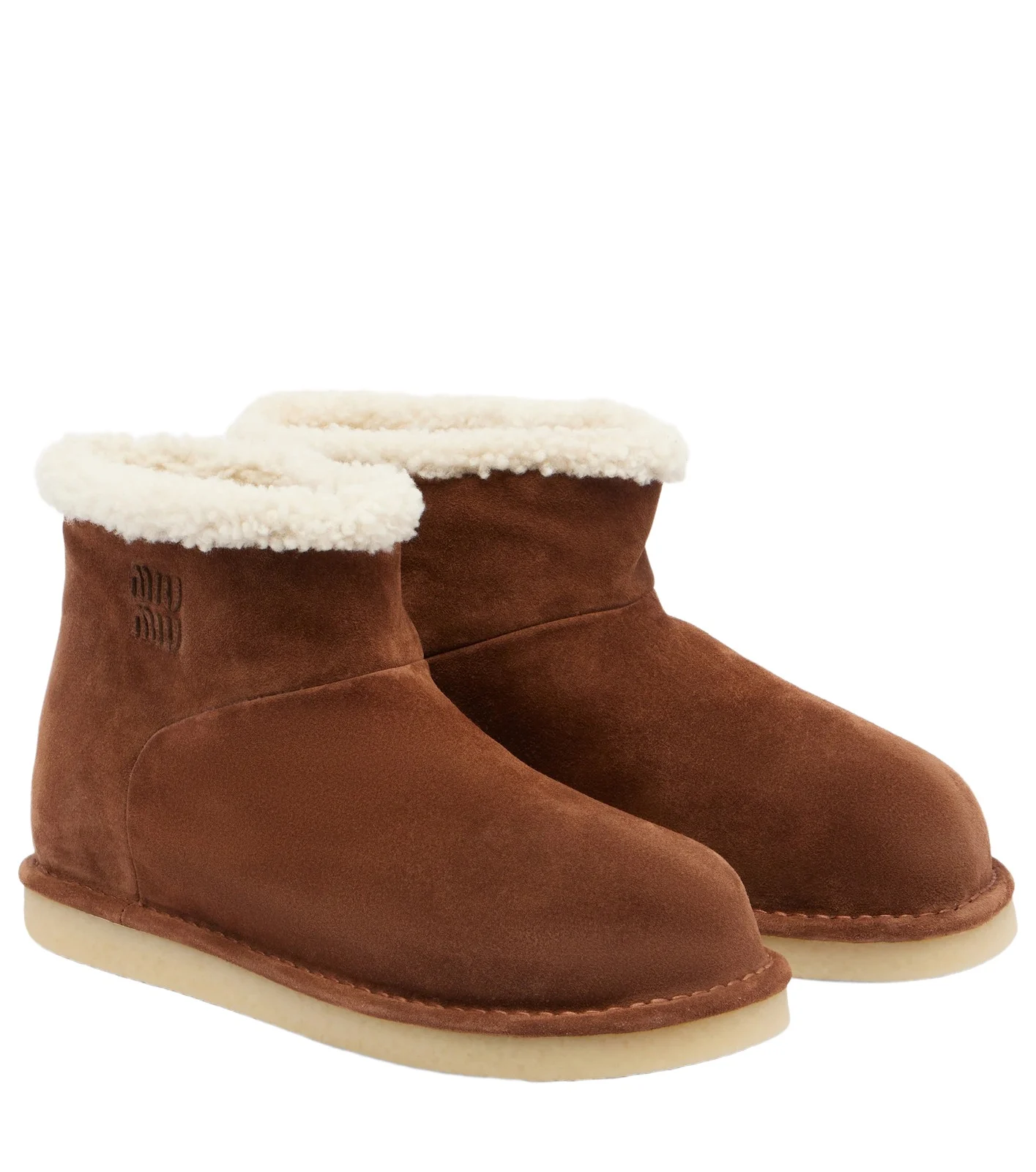 Shearling-lined suede ankle boots Shearling-lined suede ankle boots