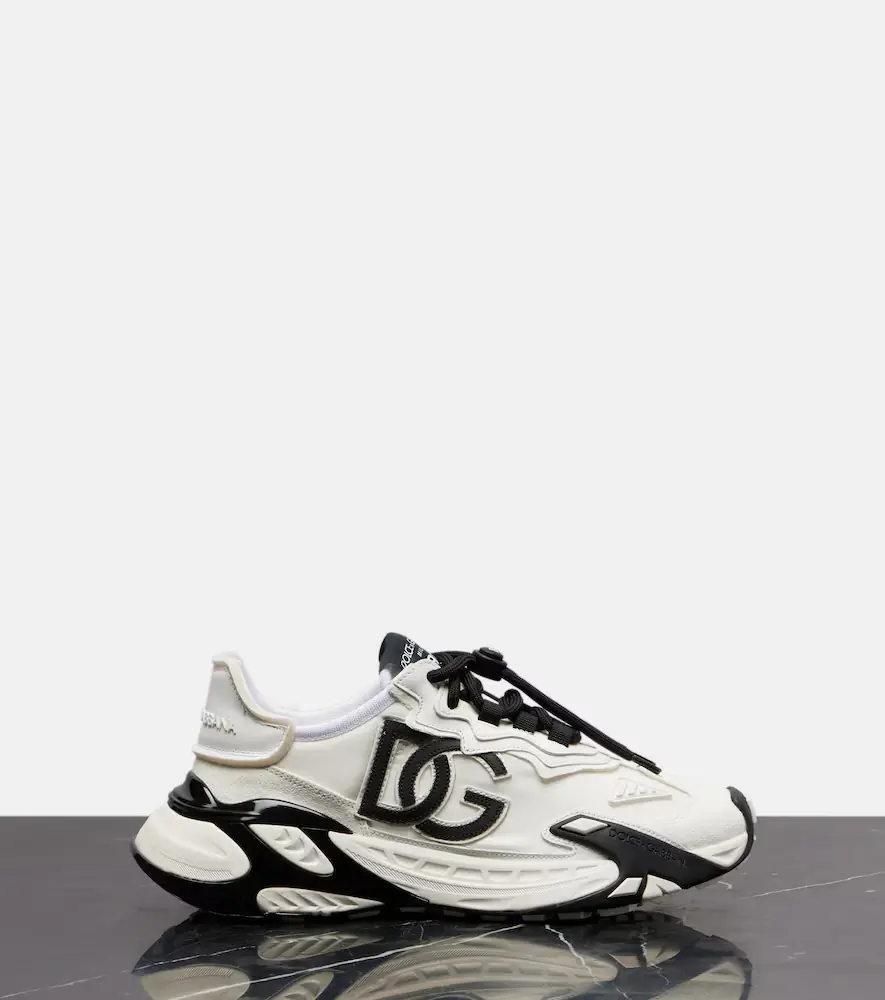 Dolce & Gabbana Day Faster DG suede-trimmed sneakers | Thumbnail 3
