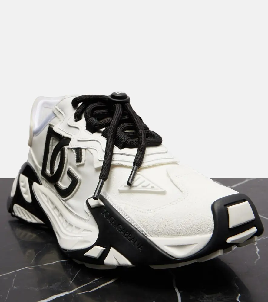 Dolce & Gabbana Day Faster DG suede-trimmed sneakers | Thumbnail 4