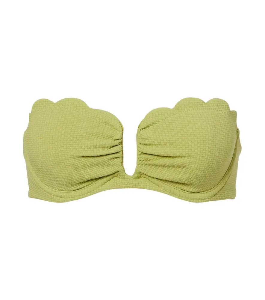 Marysia Lisbon scalloped bikini top