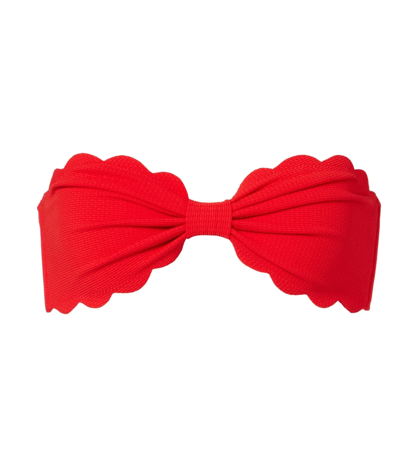 Marysia Antibes scalloped bandeau bikini top