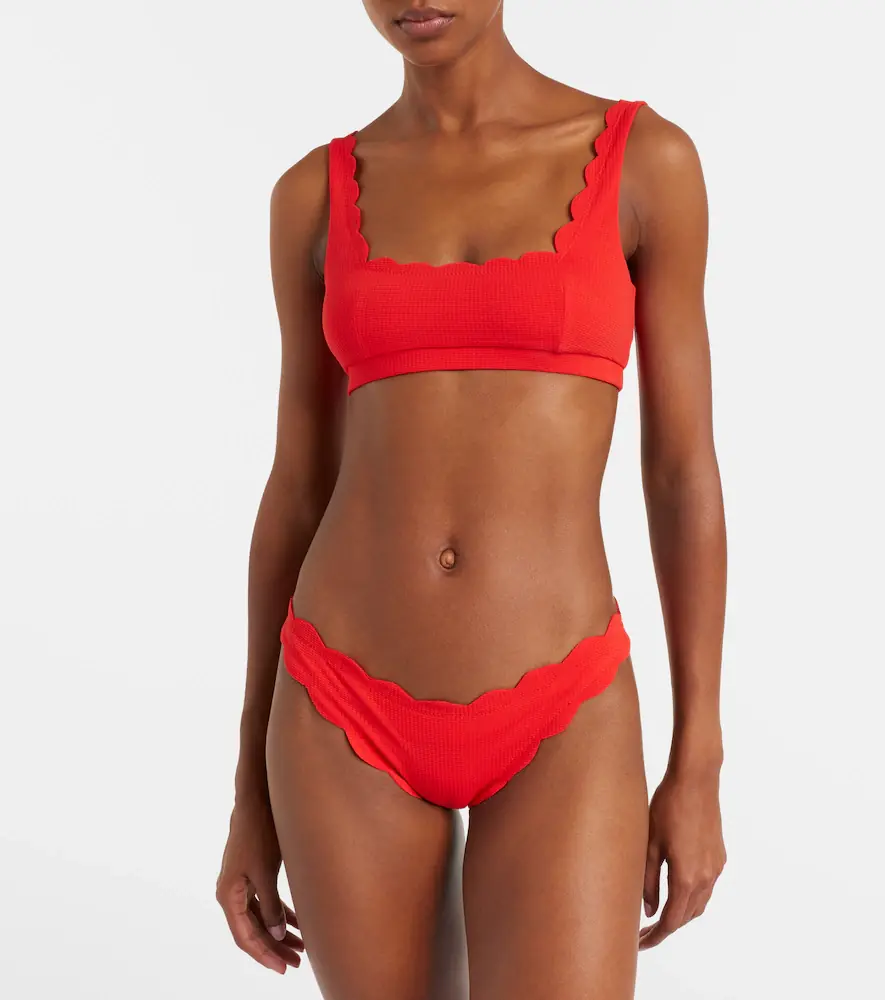 Marysia Mini Palm Springs scalloped bikini top | Thumbnail 3