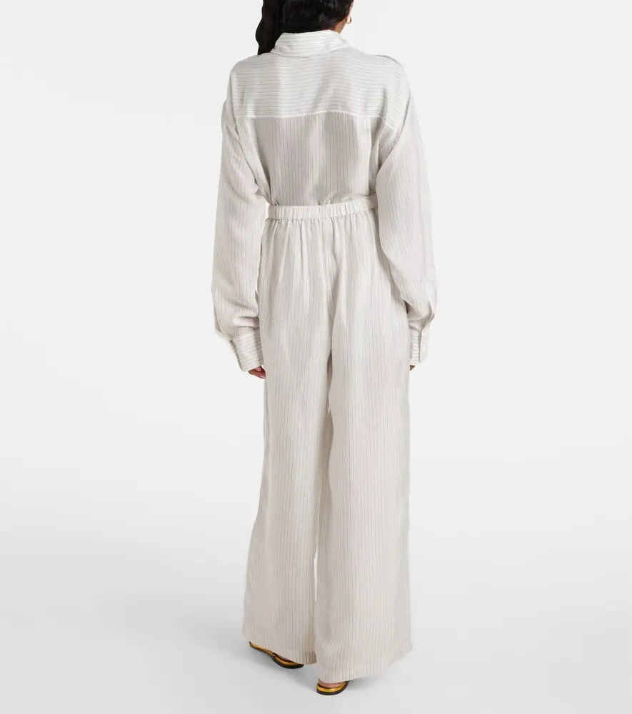 The Frankie Shop Brenna sheer striped wide-leg pants | Thumbnail 5 The Frankie Shop Brenna sheer striped wide-leg pants | Thumbnail 5
