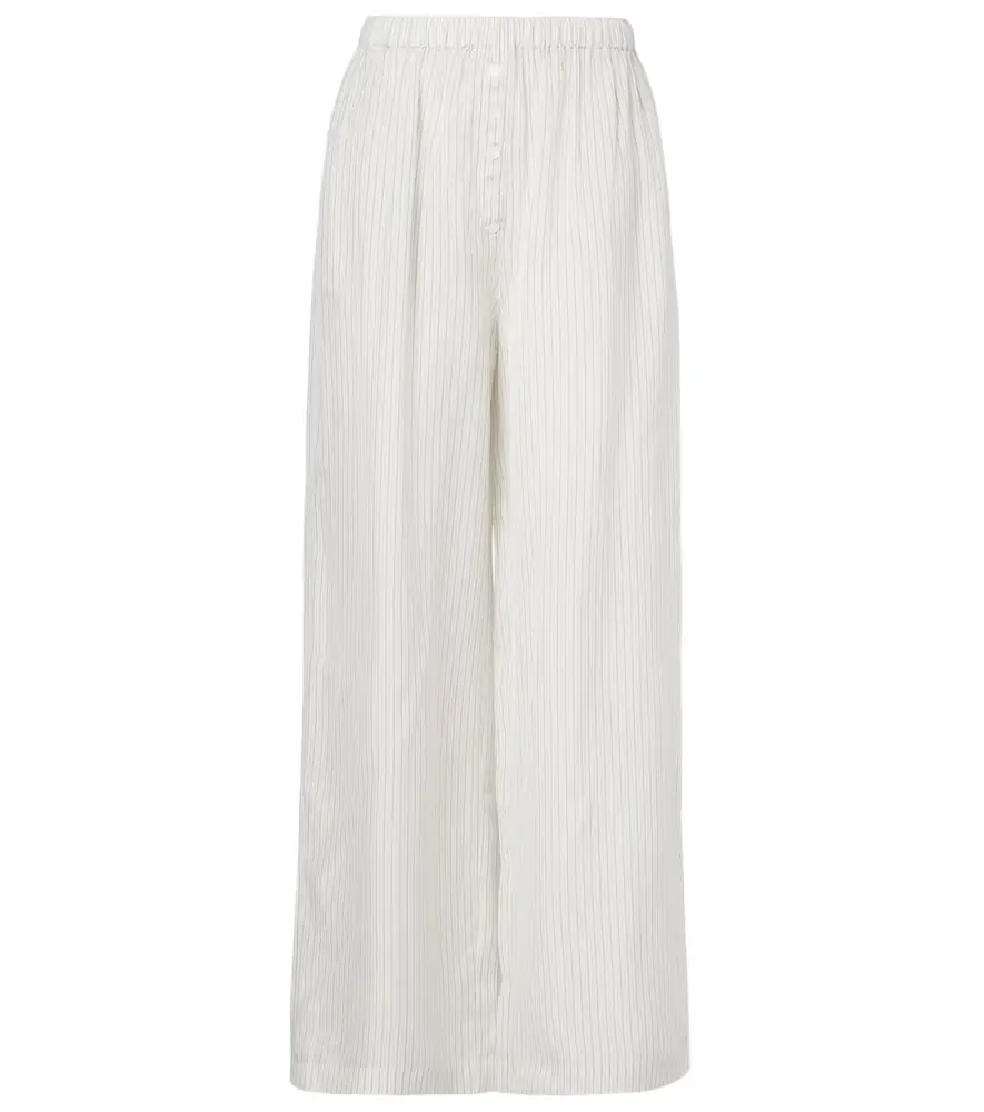 The Frankie Shop Brenna sheer striped wide-leg pants | Image 1 The Frankie Shop Brenna sheer striped wide-leg pants | Image 1