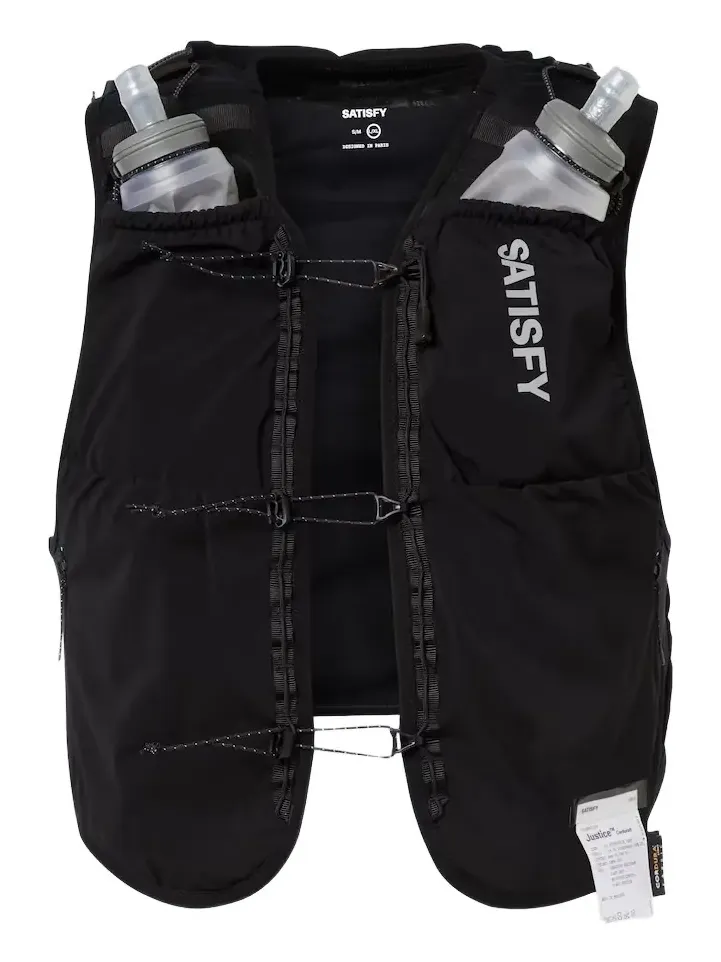 Satisfy x HydraPak Justice vest and flasks set