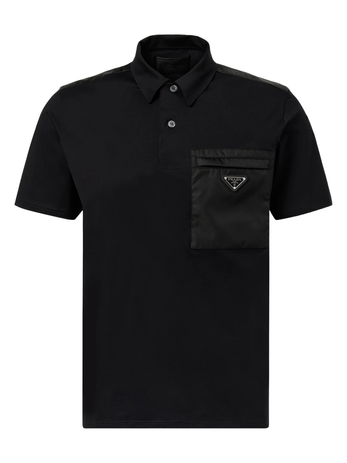 Re-Nylon cotton-blend polo shirt