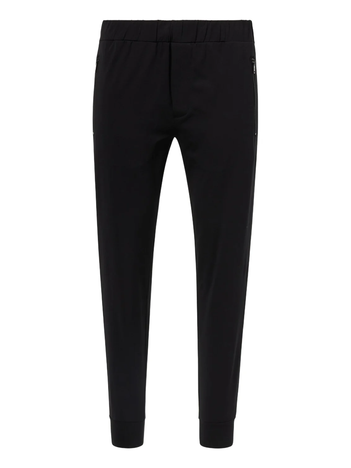 Technical cotton-blend slim pants