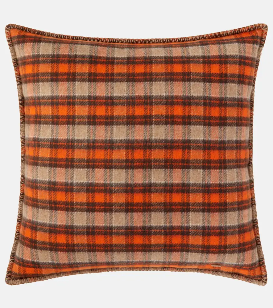 Loewe Anagram wool and cashmere cushion | Thumbnail 2