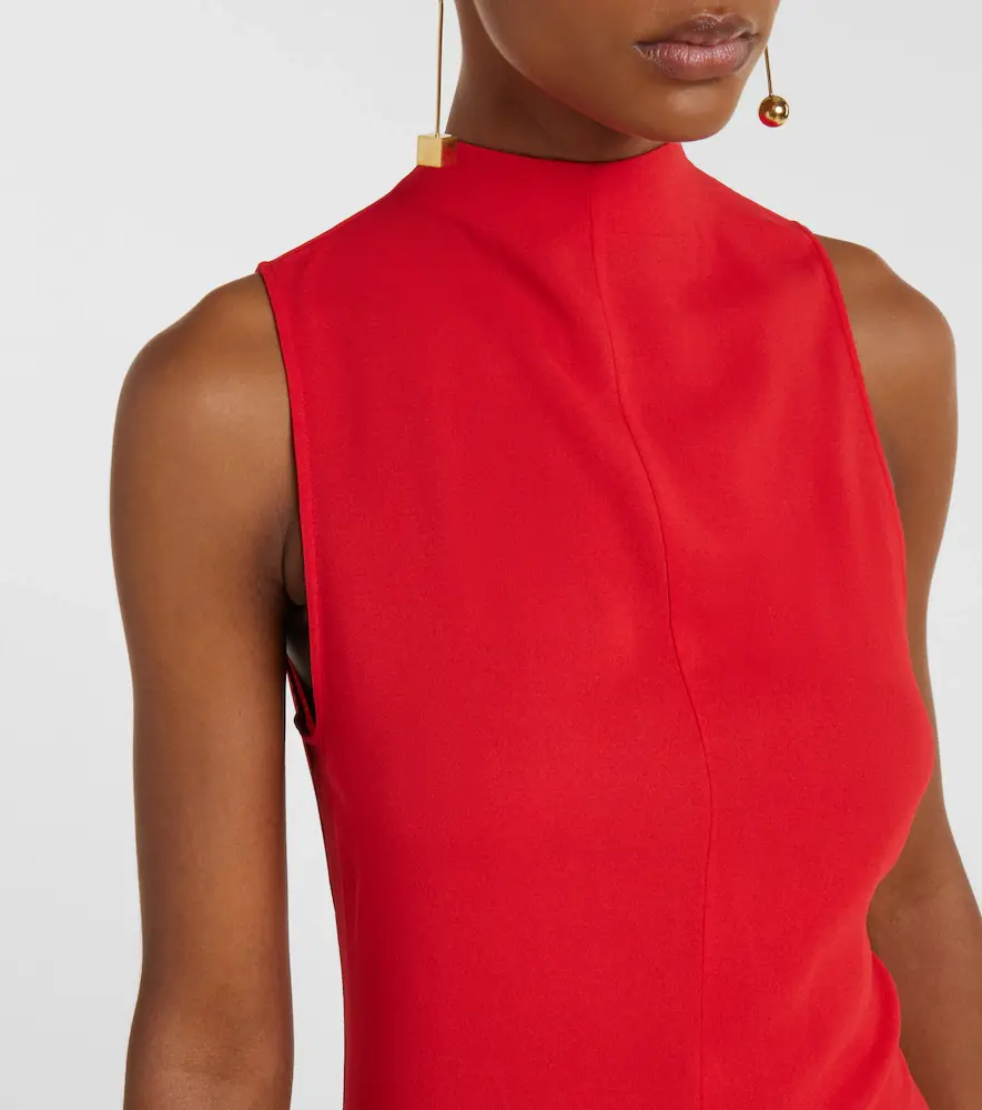 Jacquemus J draped crêpe midi dress | Thumbnail 3