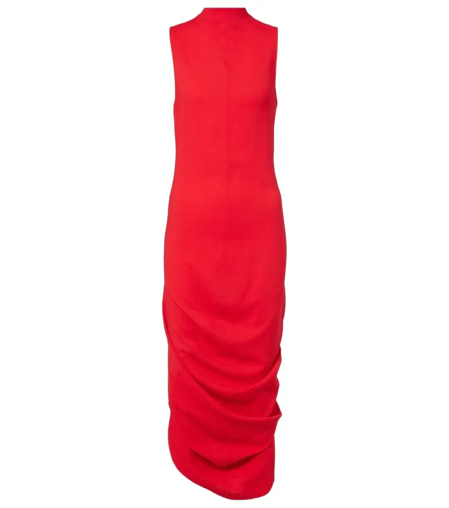 Jacquemus J draped crêpe midi dress