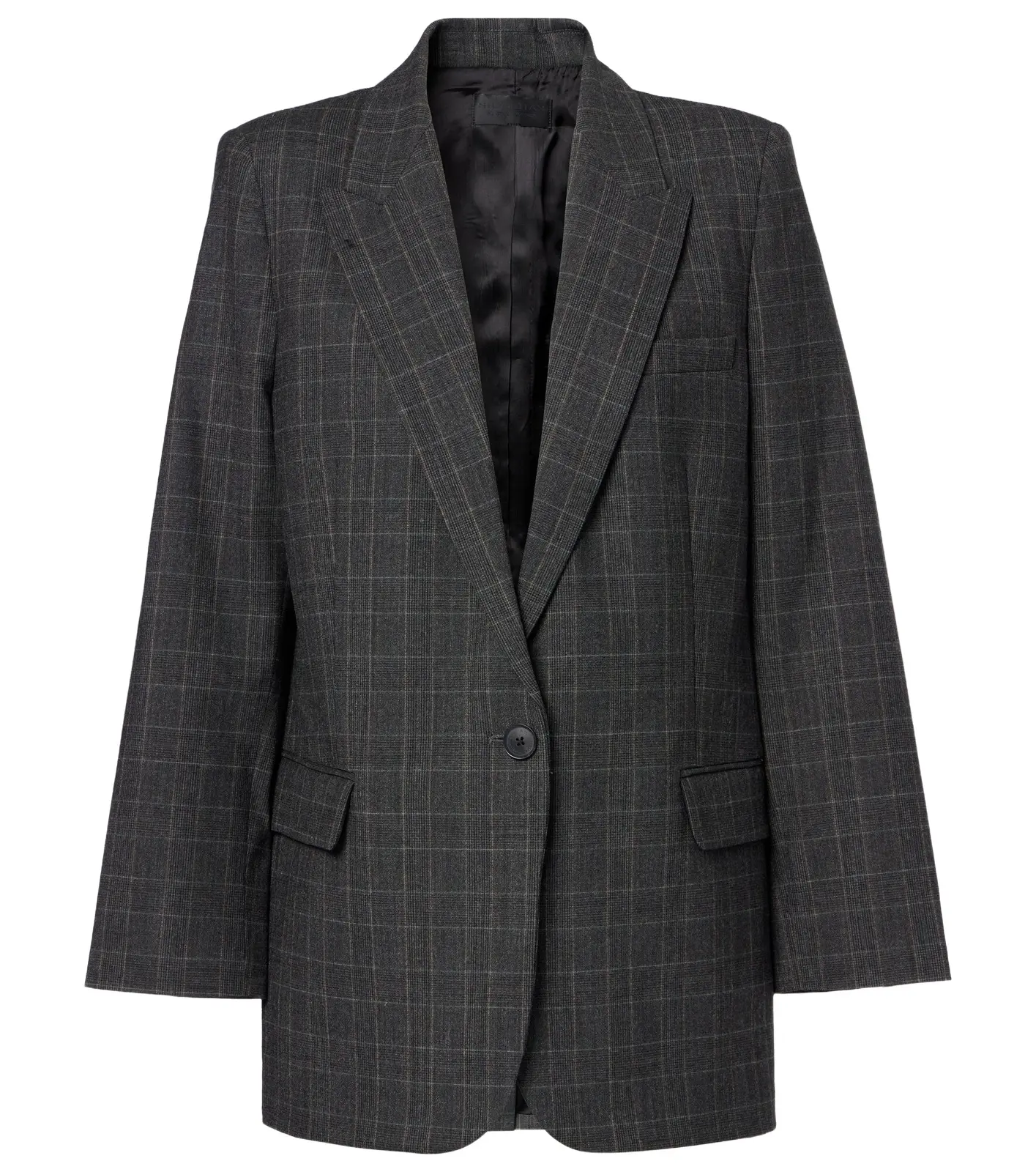 Nili Lotan Diane checked wool-blend blazer