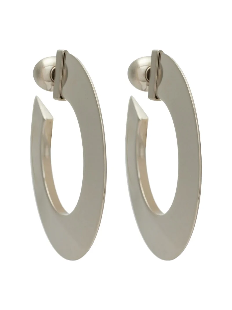 Blade hoop earrings