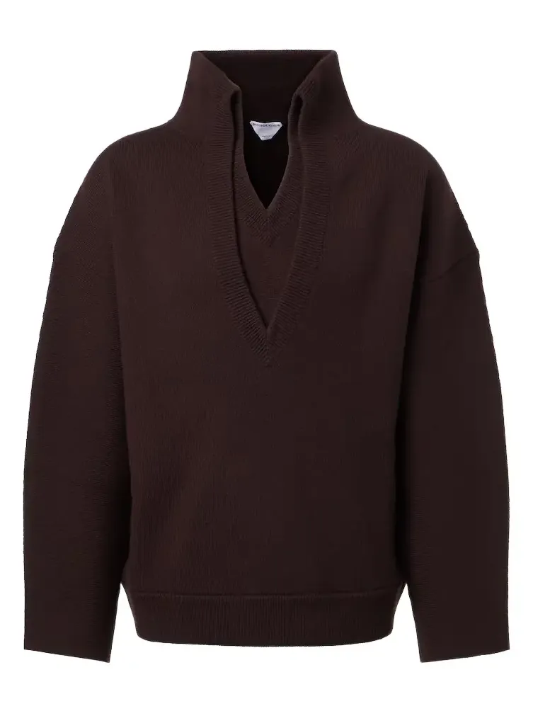 Ribbed-knit wool sweater Ribbed-knit wool sweater