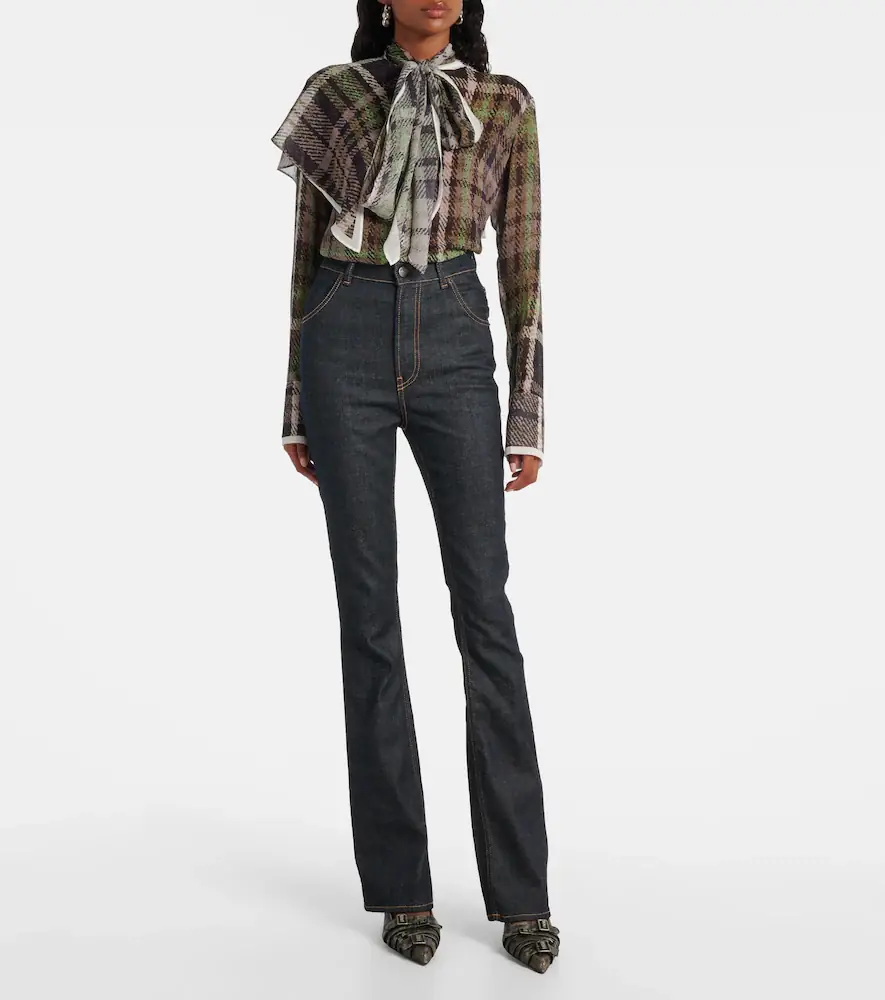 Acne Studios High-rise flared jeans | Thumbnail 4 Acne Studios High-rise flared jeans | Thumbnail 4