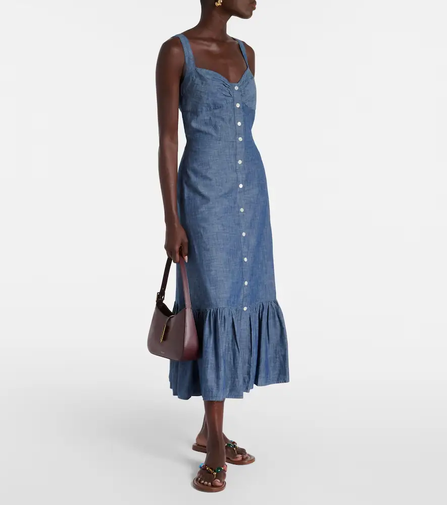 Polo Ralph Lauren Cotton chambray maxi dress | Thumbnail 5 Polo Ralph Lauren Cotton chambray maxi dress | Thumbnail 5