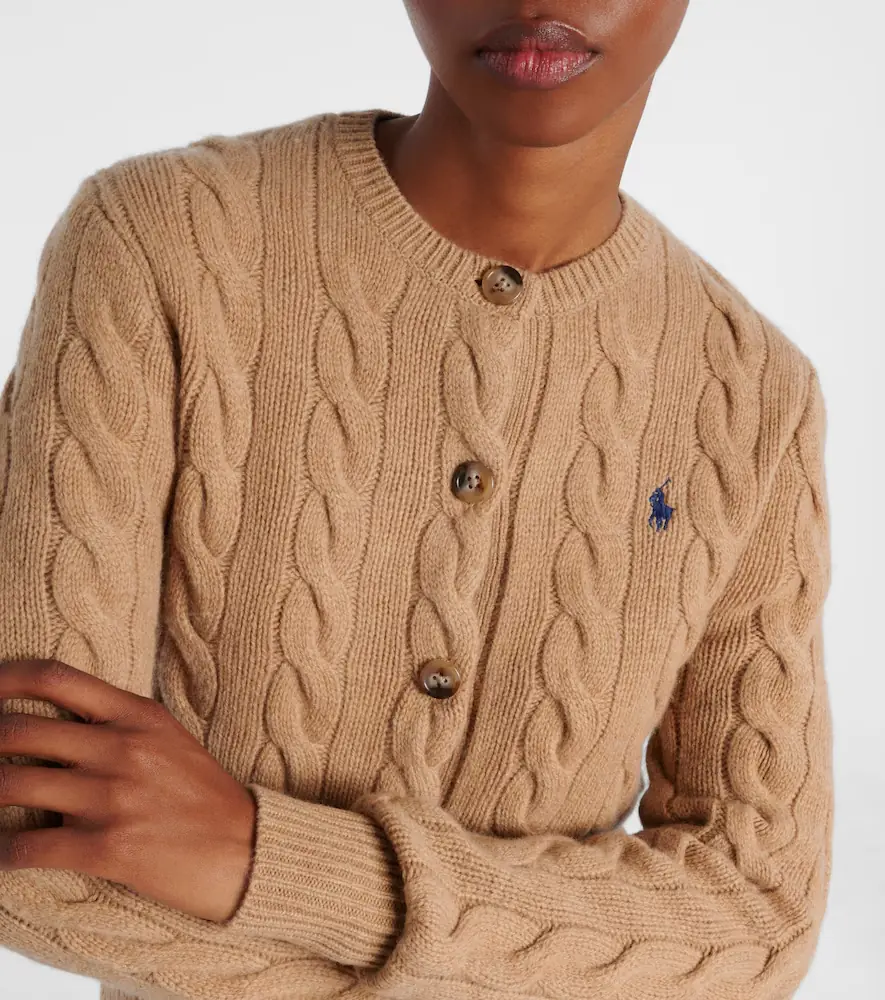 Polo Ralph Lauren Cable-knit wool and cashmere cardigan | Thumbnail 3