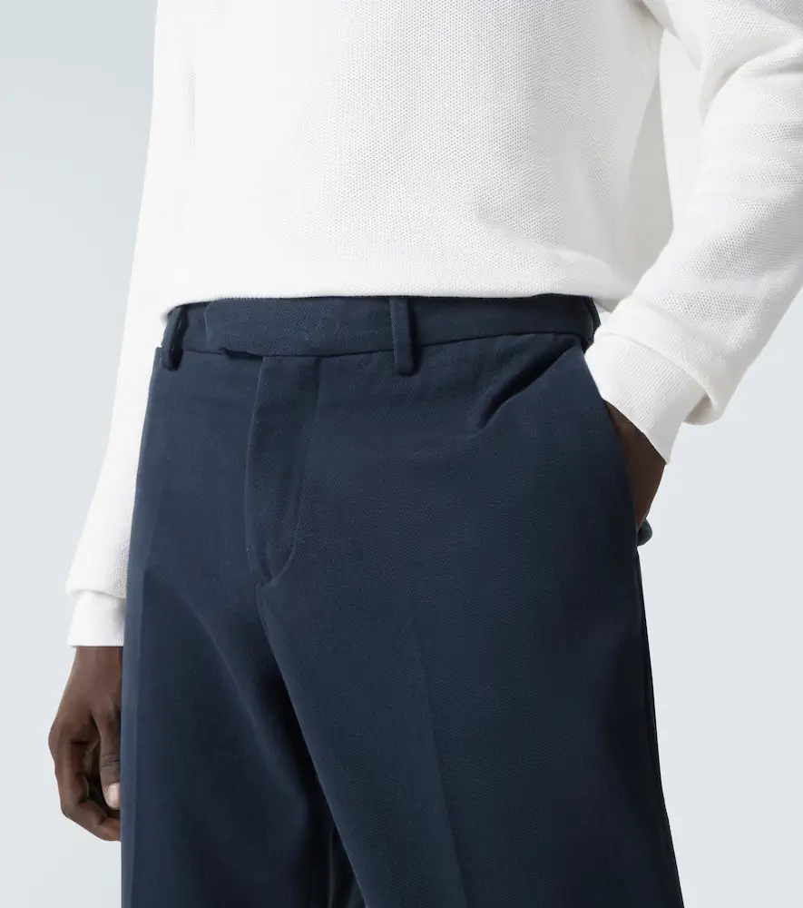 Thom Sweeney Cotton twill slim pants | Thumbnail 2 Thom Sweeney Cotton twill slim pants | Thumbnail 2