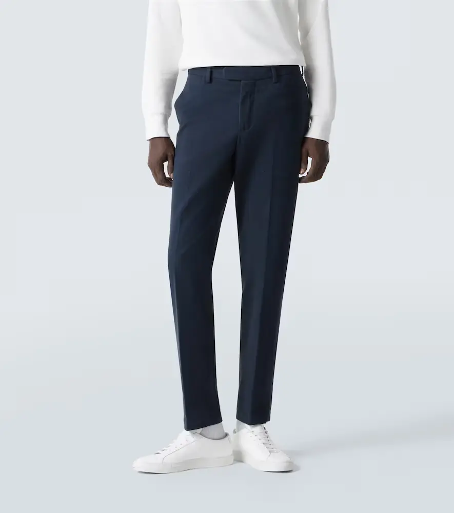 Thom Sweeney Cotton twill slim pants | Thumbnail 4 Thom Sweeney Cotton twill slim pants | Thumbnail 4